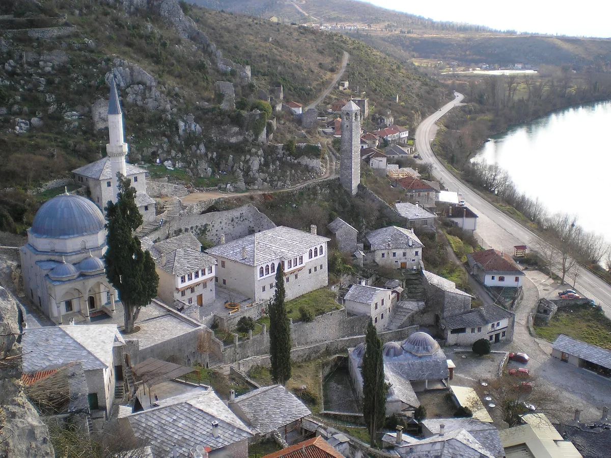 The stone settlement of Počitelj above the Neretva
