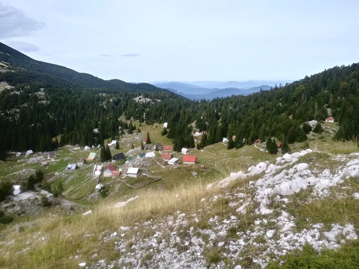 Stanari and the surrounding Bjelašnica mountain landscape
