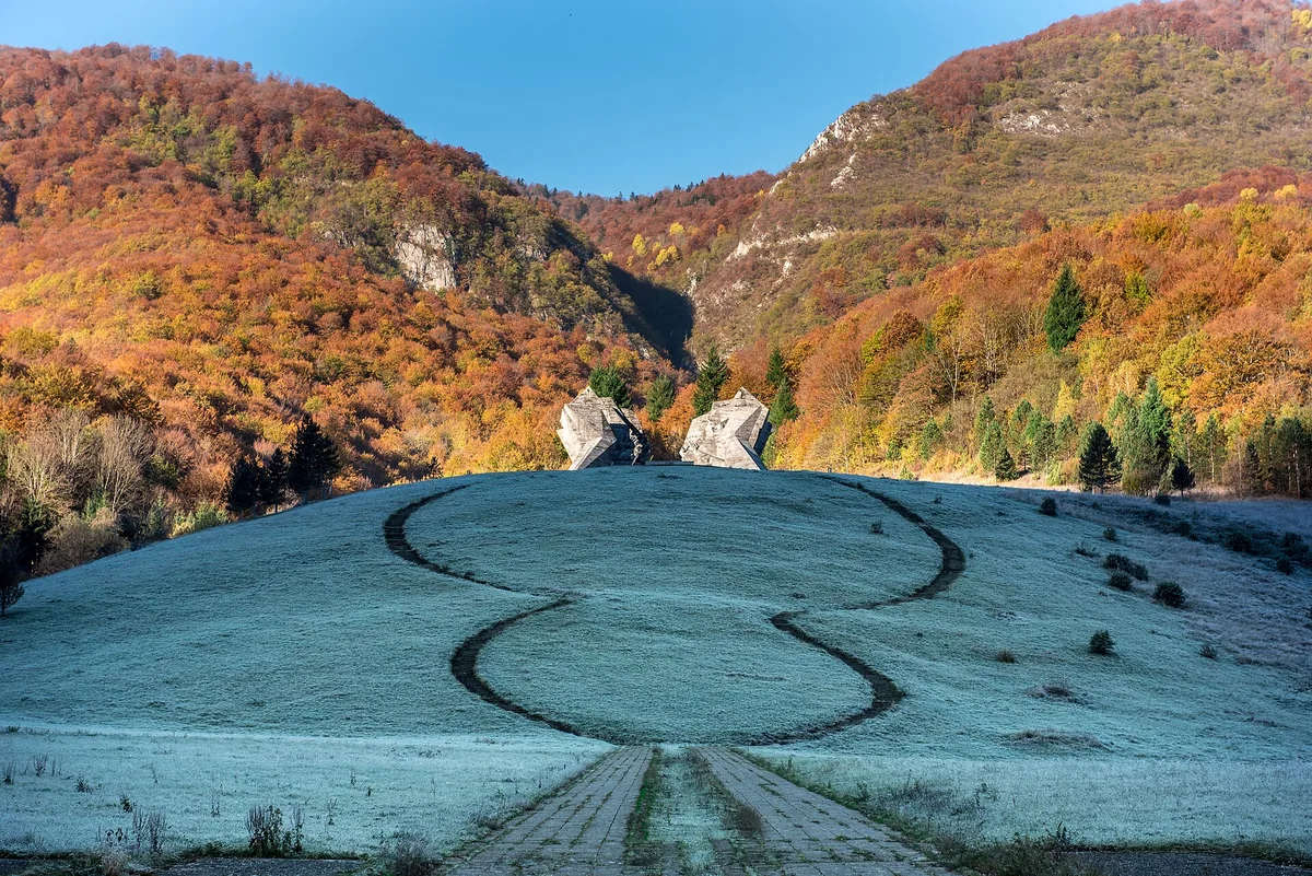 The Battle of Sutjeska memorial at Tjentište
